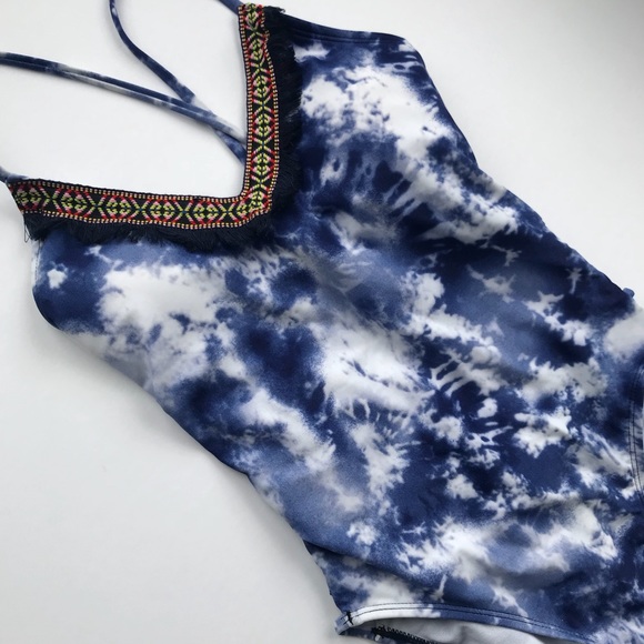 Altar'd State Other - altar'd state | tie dye one piece swimsuit fringe